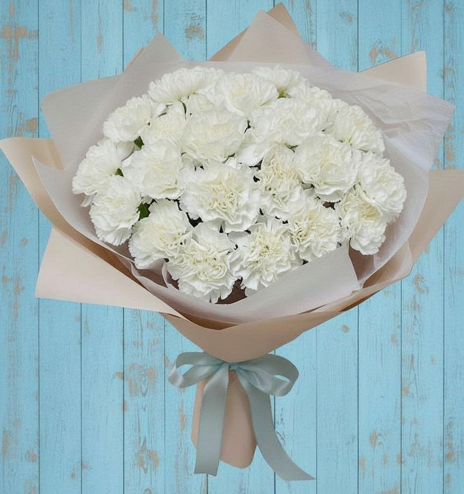 Букет цветов из: Гвоздики в Палане