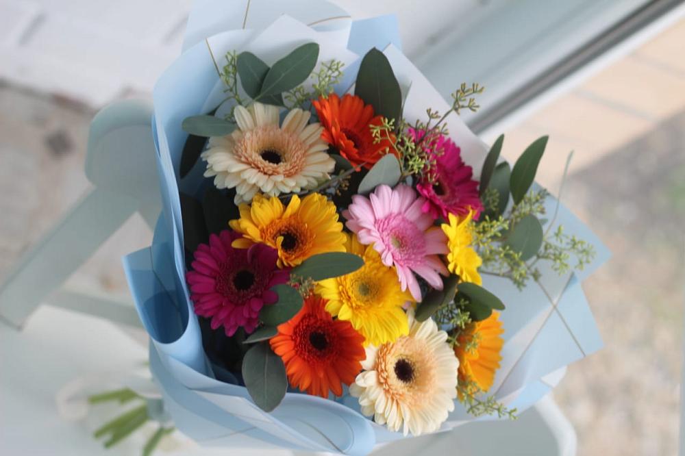 Букет цветов из: Герберы в Палане