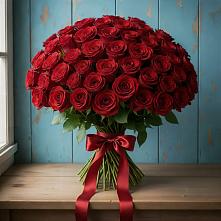Букет Красные розы Блэк Меджик в Палане