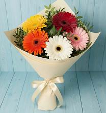 Букет цветов из:  Герберы в Палане