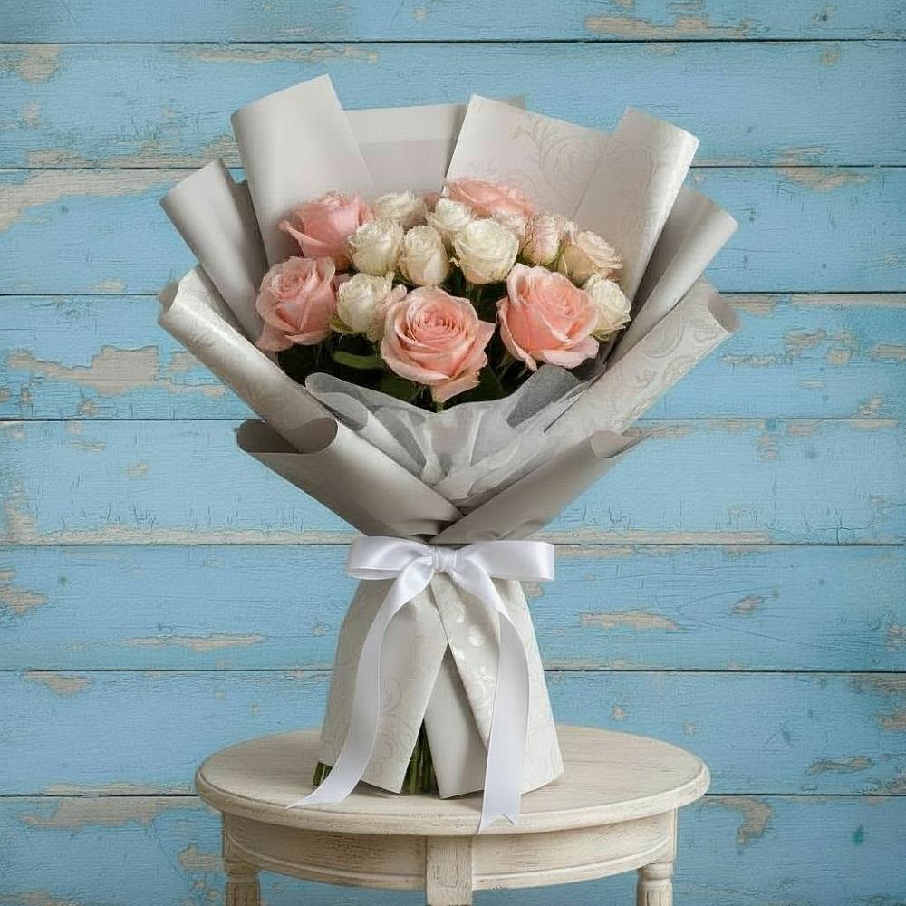 Букет цветов из: Розы в Палане