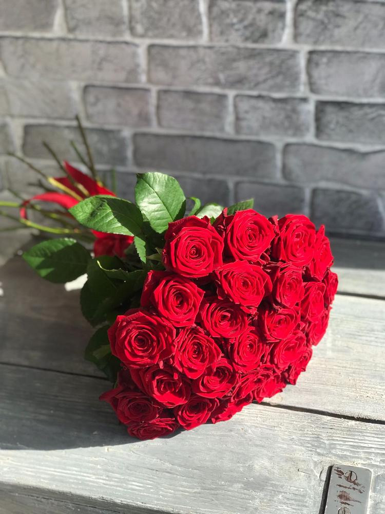 Букет Красные розы Фридом в Палане
