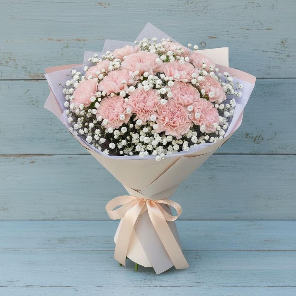 Букет цветов из: Гвоздики в Палане