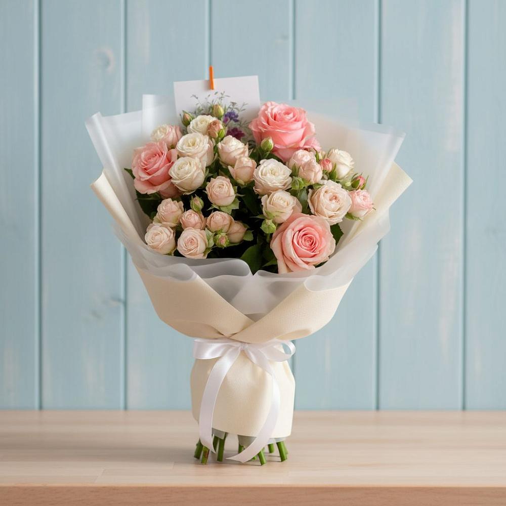 Букет цветов из: Розы в Палане