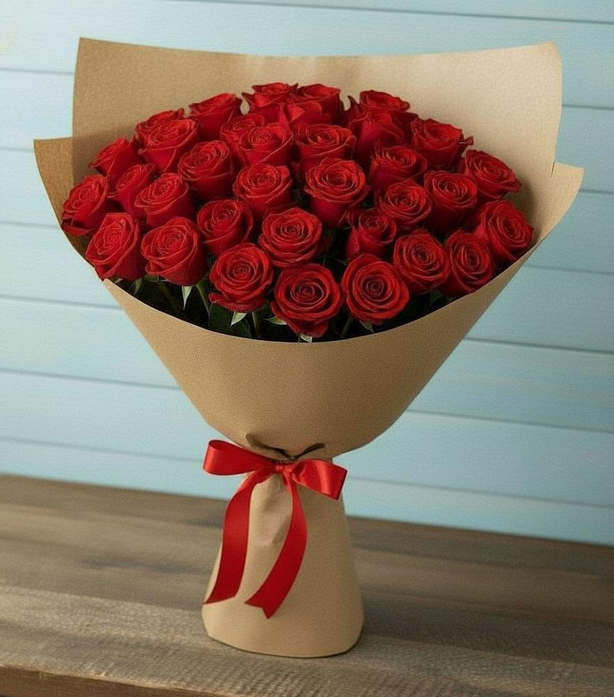 Букет Красные розы Милано в Палане