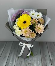 Букет цветов из:  Розы, Герберы и Хризантемы в Палане