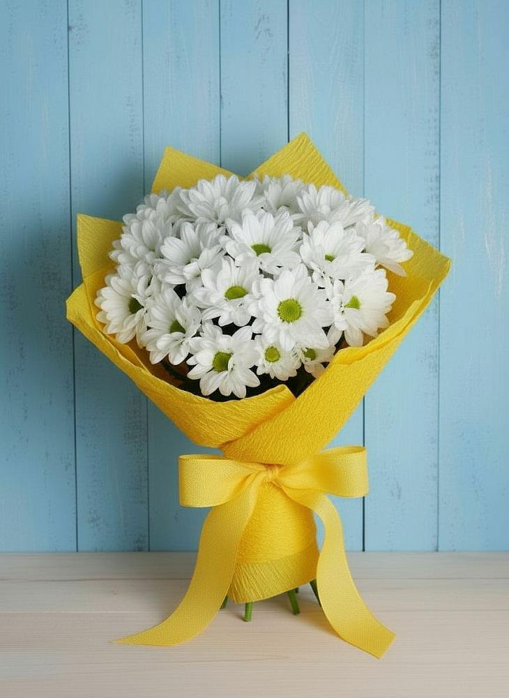 Букет цветов из: Хризантемы в Палане