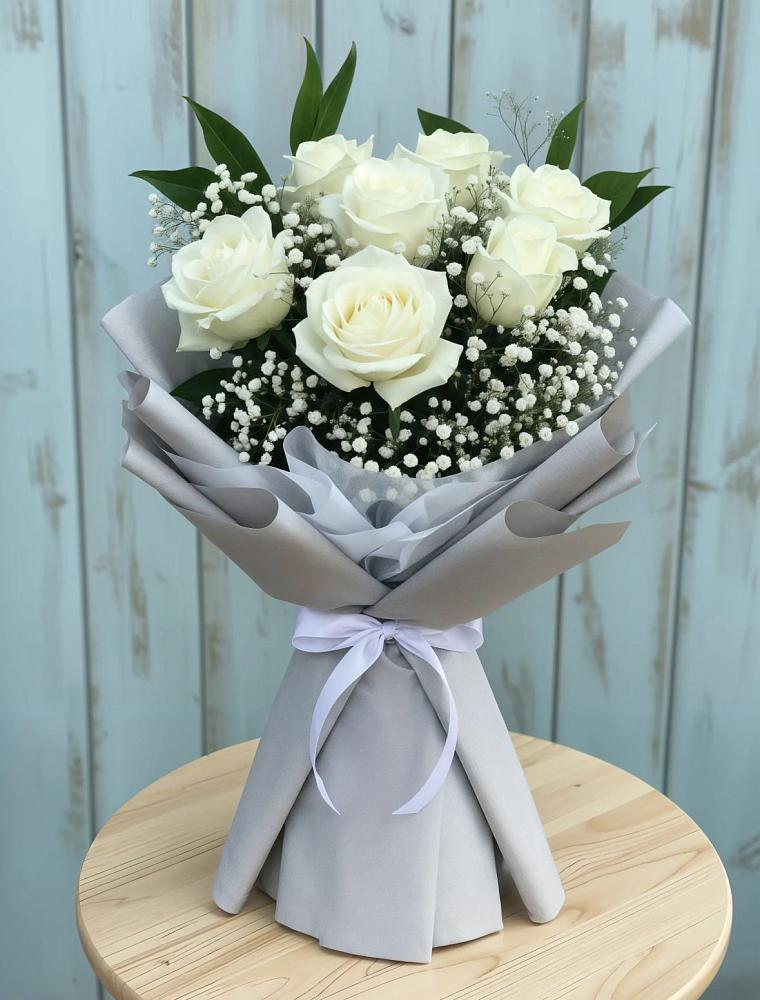 Букет цветов из: Розы в Палане