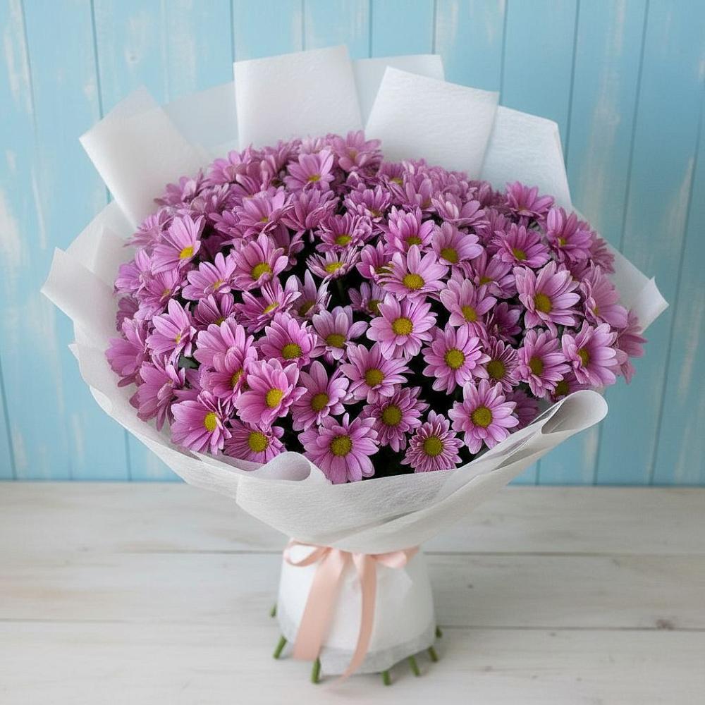 Букет цветов из: Хризантемы в Палане