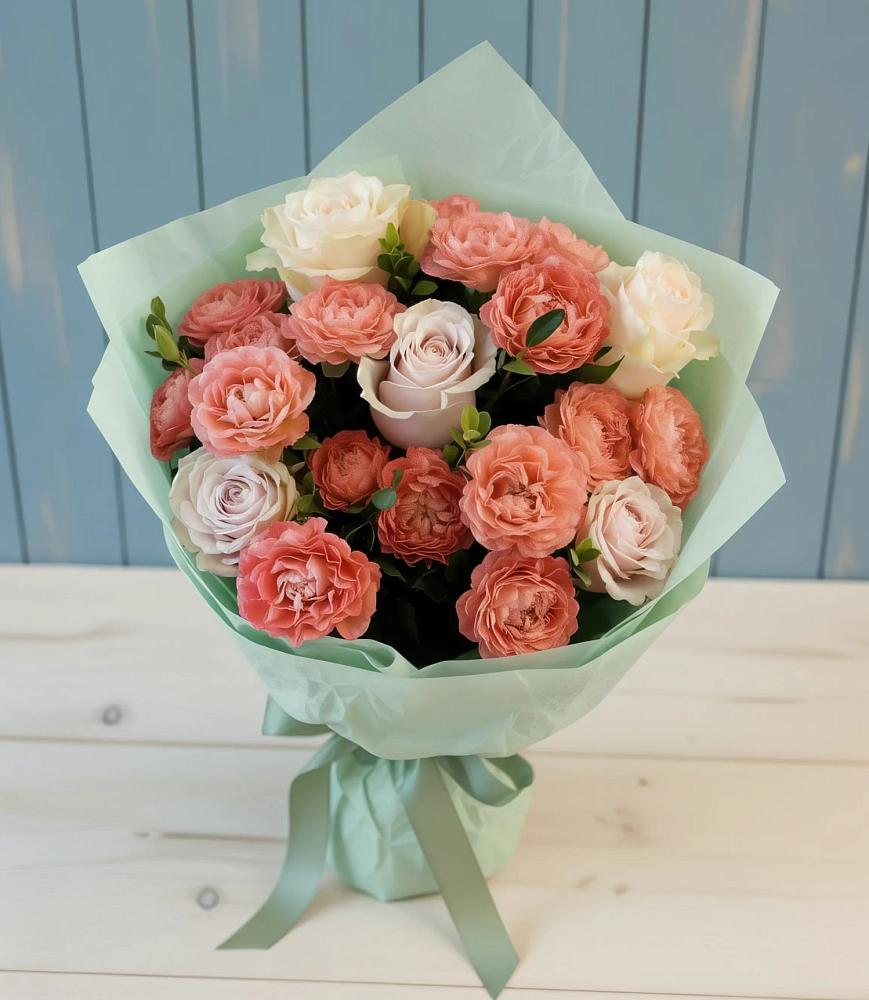 Букет цветов из: Розы в Палане