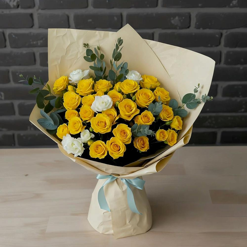 Букет цветов из: Розы в Палане