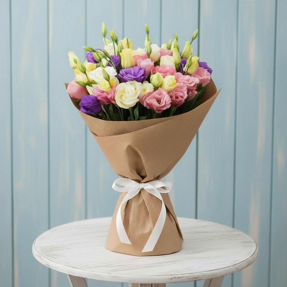 Букет цветов из: Лизиантусы в Палане