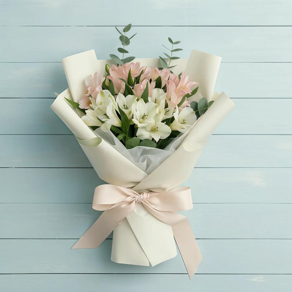 Букет цветов из: Альстромерии в Палане