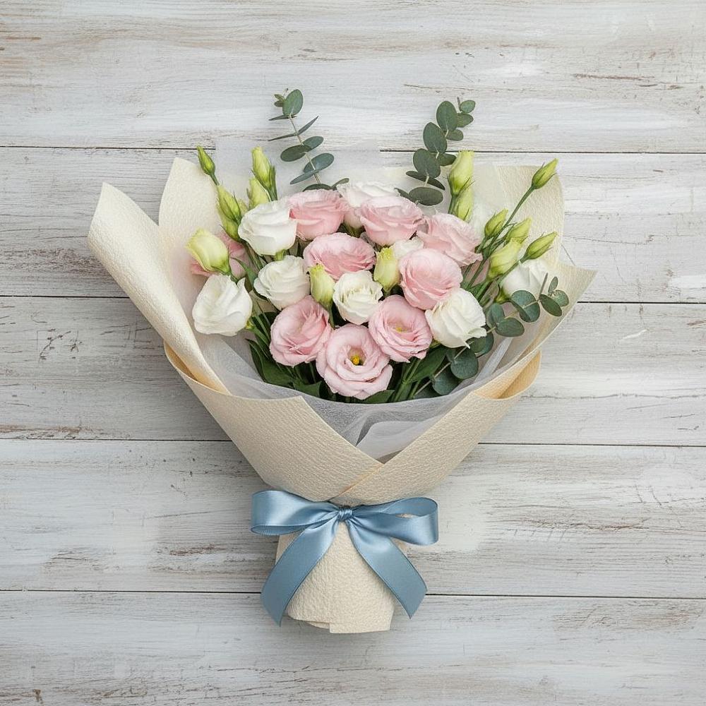 Букет цветов из: Лизиантусы в Палане